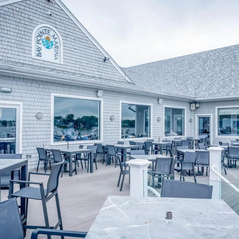 Bay Pointe outdoor waterfront deck